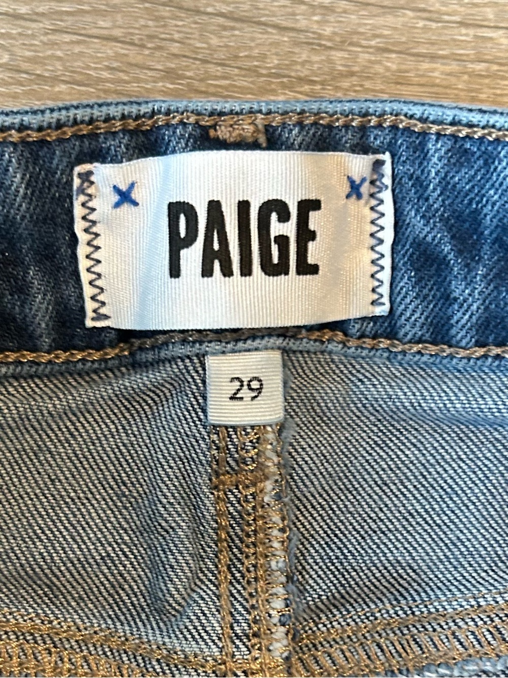 PAIGE Harper Wide Leg High-Rise Blue Women's Jeans Size 29 - Picture 13 of 15